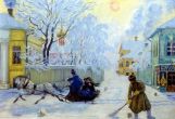 Кустодиев. Морозный день, 1916 Кустодиев. Морозный день, 1916