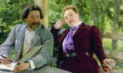 Репин. Автопортрет с Натальей Борисовной Нордман, 1903